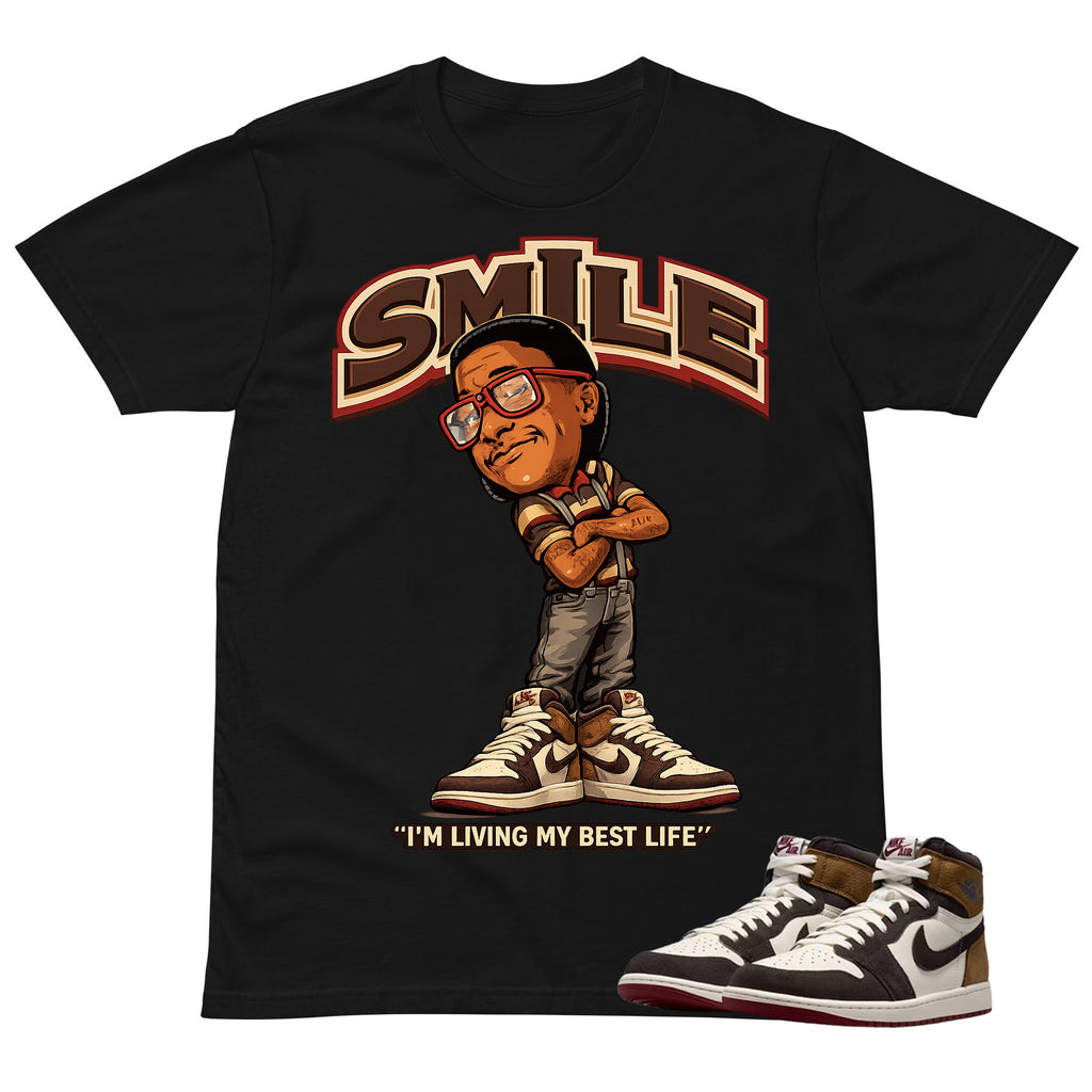 Smile Shirt To Match Air Jordan 1 Love Letter Unisex Cotton Graphic Tee