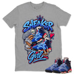 Sneaker Girl Shirt To Match Air Jordan 6 x Awake NY Midnight Navy Unisex Cotton Graphic Tee