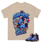 Sneaker Girl Shirt To Match Air Jordan 6 x Awake NY Midnight Navy Unisex Cotton Graphic Tee