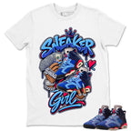 Sneaker Girl Shirt To Match Air Jordan 6 x Awake NY Midnight Navy Unisex Cotton Graphic Tee