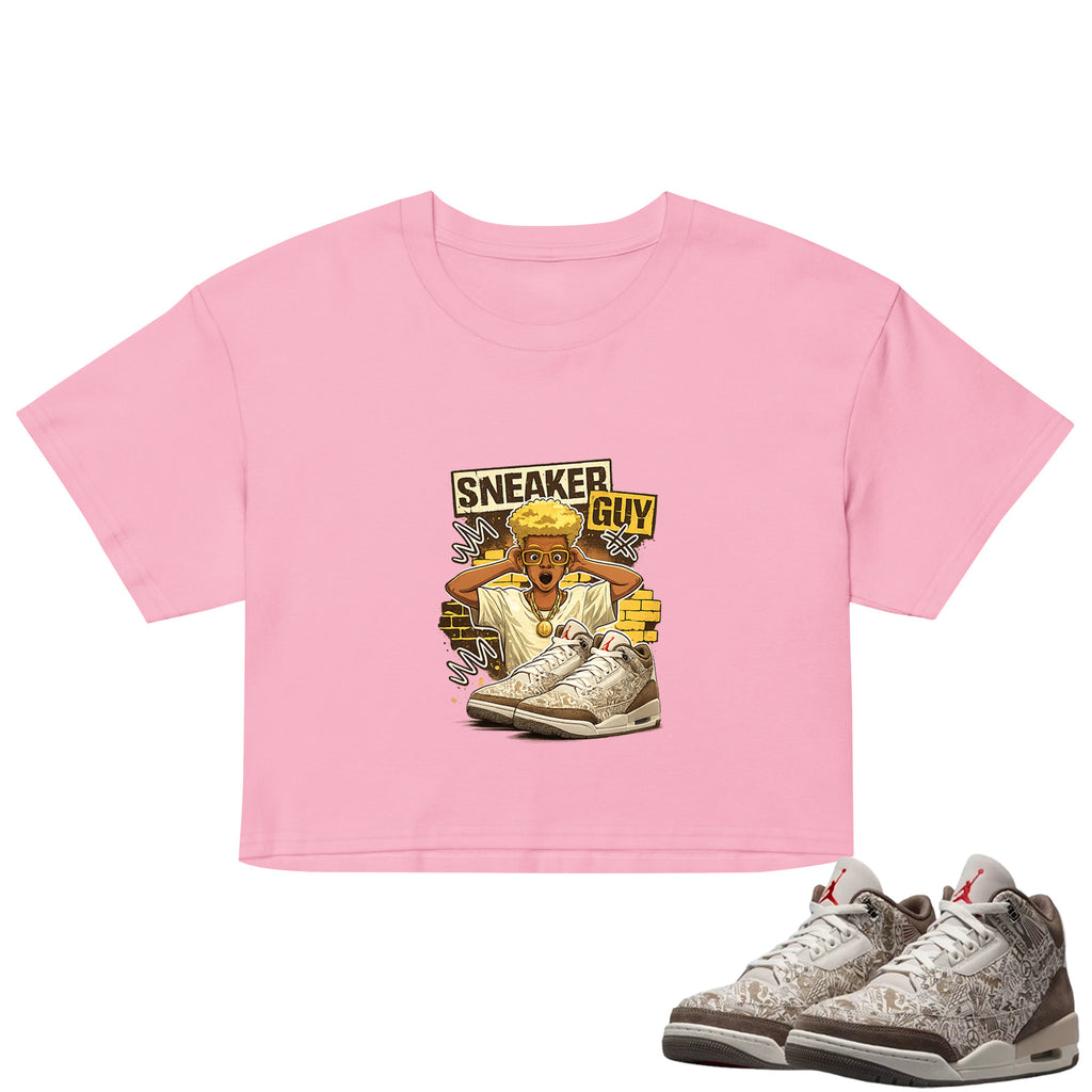 Sneaker Guy Crop Top to Match Air Jordan3 Laser Women's Crop ZillyKick