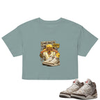 Sneaker Guy Crop Top to Match Air Jordan3 Laser Women's Crop ZillyKick