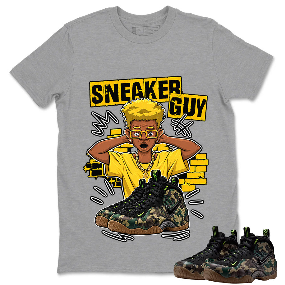Sneaker Guy Shirt To Match Air Foamposite Pro Black Camo Unisex Cotton Graphic Tee