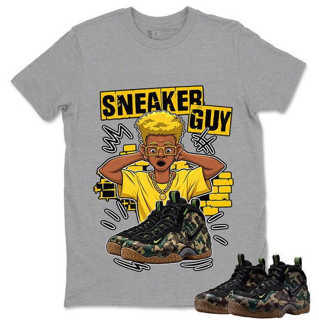 Sneaker Guy Shirt To Match Air Foamposite Pro Black Camo Unisex Cotton Graphic Tee Main Image