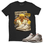 Sneaker Guy Shirt To Match Air Jordan 3 Retro Laser Palomino Unisex Cotton Graphic Tee