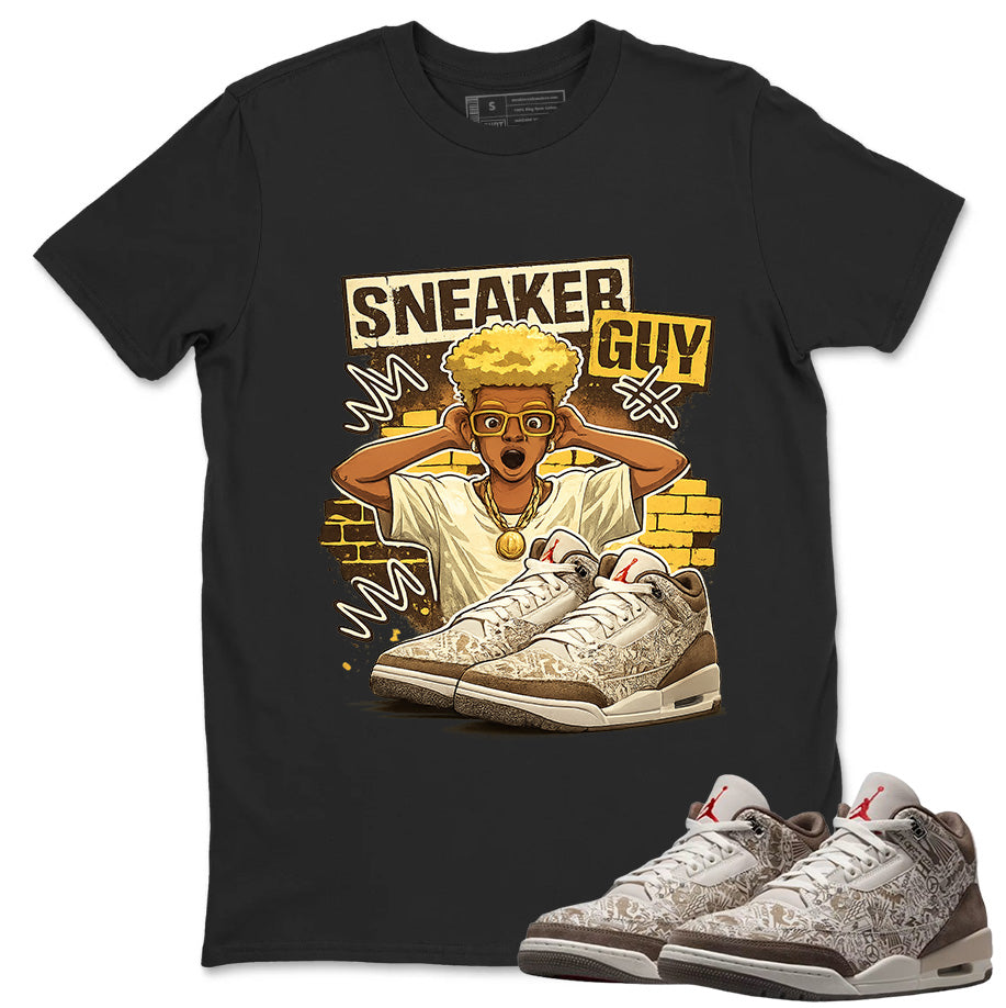 Sneaker Guy Shirt To Match Air Jordan 3 Retro Laser Palomino Unisex Cotton Graphic Tee