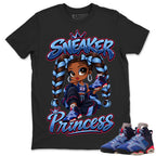 Sneaker Princess Shirt To Match Air Jordan 6 x Awake NY Midnight Navy Unisex Cotton Graphic Tee