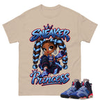 Sneaker Princess Shirt To Match Air Jordan 6 x Awake NY Midnight Navy Unisex Cotton Graphic Tee