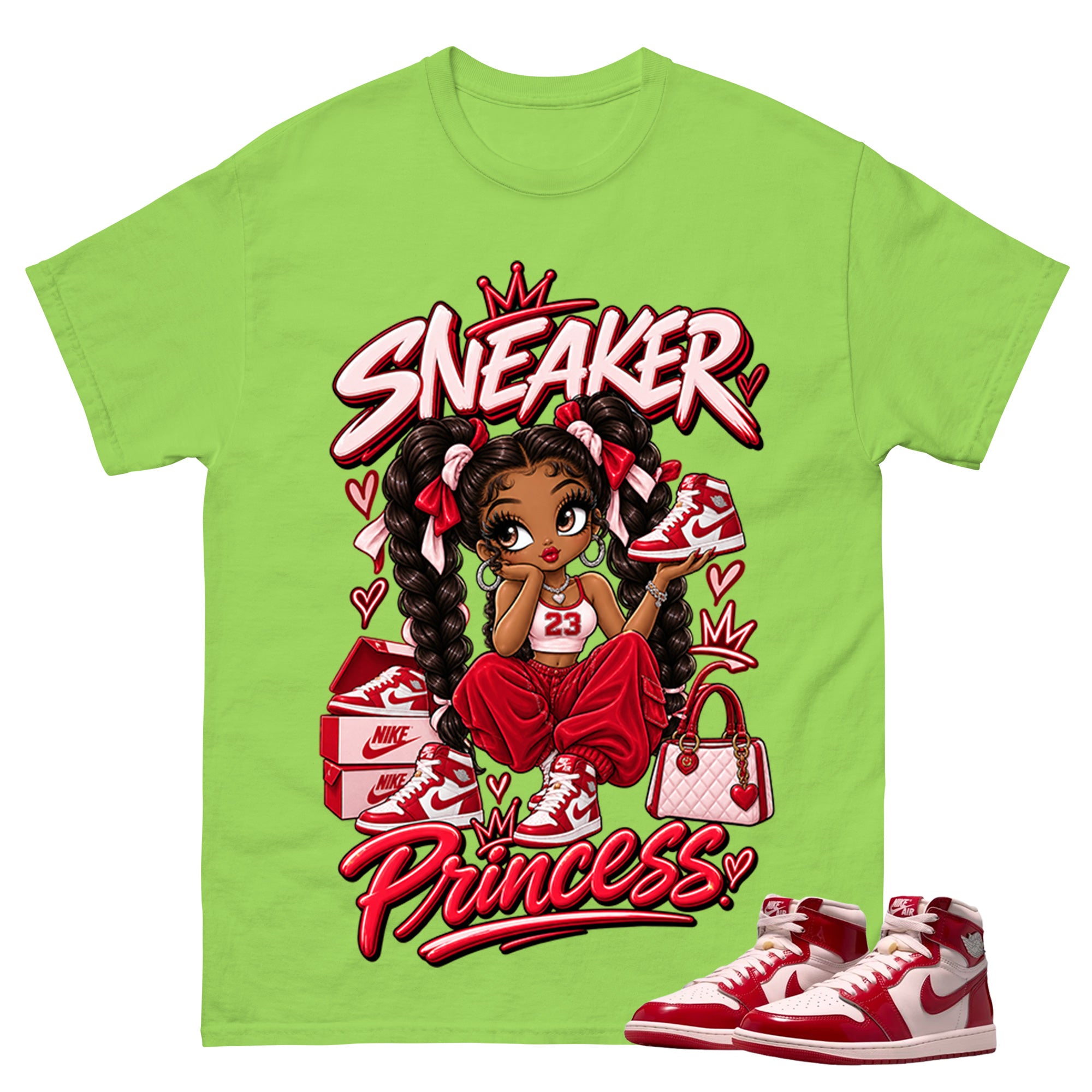 Sneaker Princess Shirt To Match Women's Air Jordan 1 Nails and Grails Unisex Cotton Graphic Tee