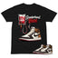 Sneakerhead Blood Shirt To Match Air Jordan 1 Love Letter Unisex Cotton Graphic Tee