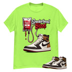 Sneakerhead Blood Shirt To Match Air Jordan 1 Love Letter Unisex Cotton Graphic Tee