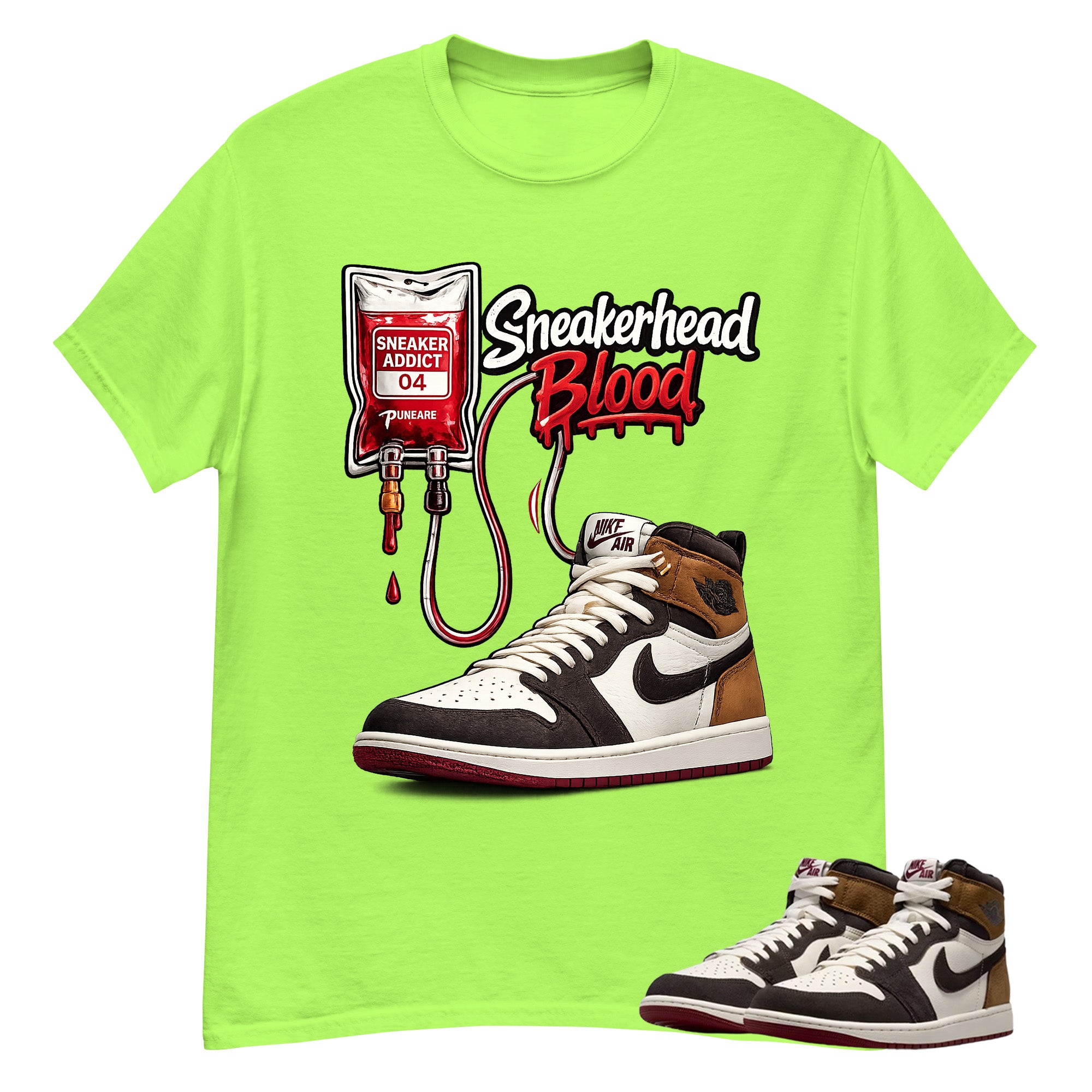 Sneakerhead Blood Shirt To Match Air Jordan 1 Love Letter Unisex Cotton Graphic Tee