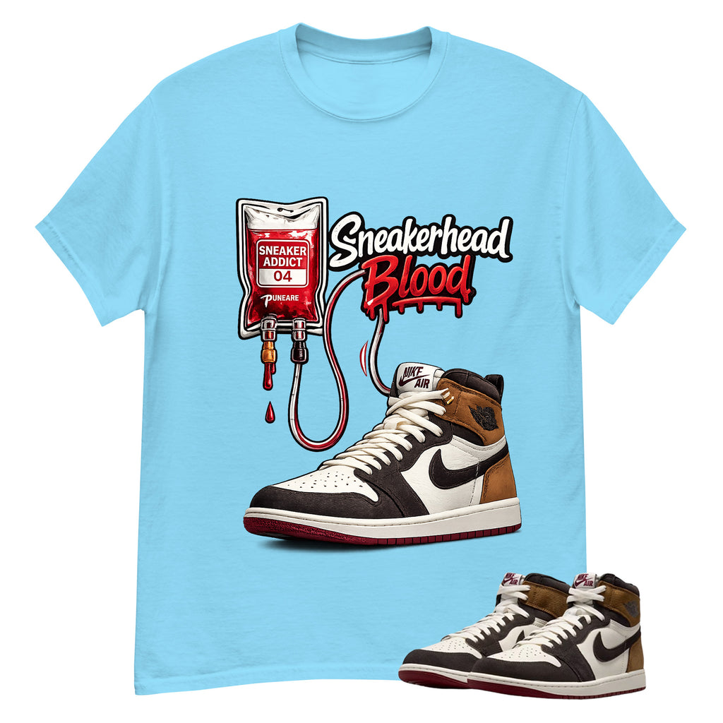 Sneakerhead Blood Shirt To Match Air Jordan 1 Love Letter Unisex Cotton Graphic Tee