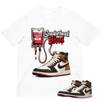 Sneakerhead Blood Shirt To Match Air Jordan 1 Love Letter Unisex Cotton Graphic Tee