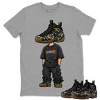 Sneakerhead Shirt To Match Air Foamposite Pro Black Camo Unisex Cotton Graphic Tee