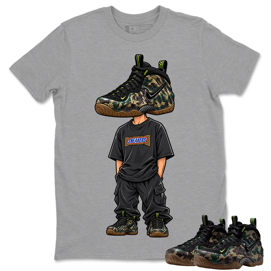 Sneakerhead Shirt To Match Air Foamposite Pro Black Camo Unisex Cotton Graphic Tee