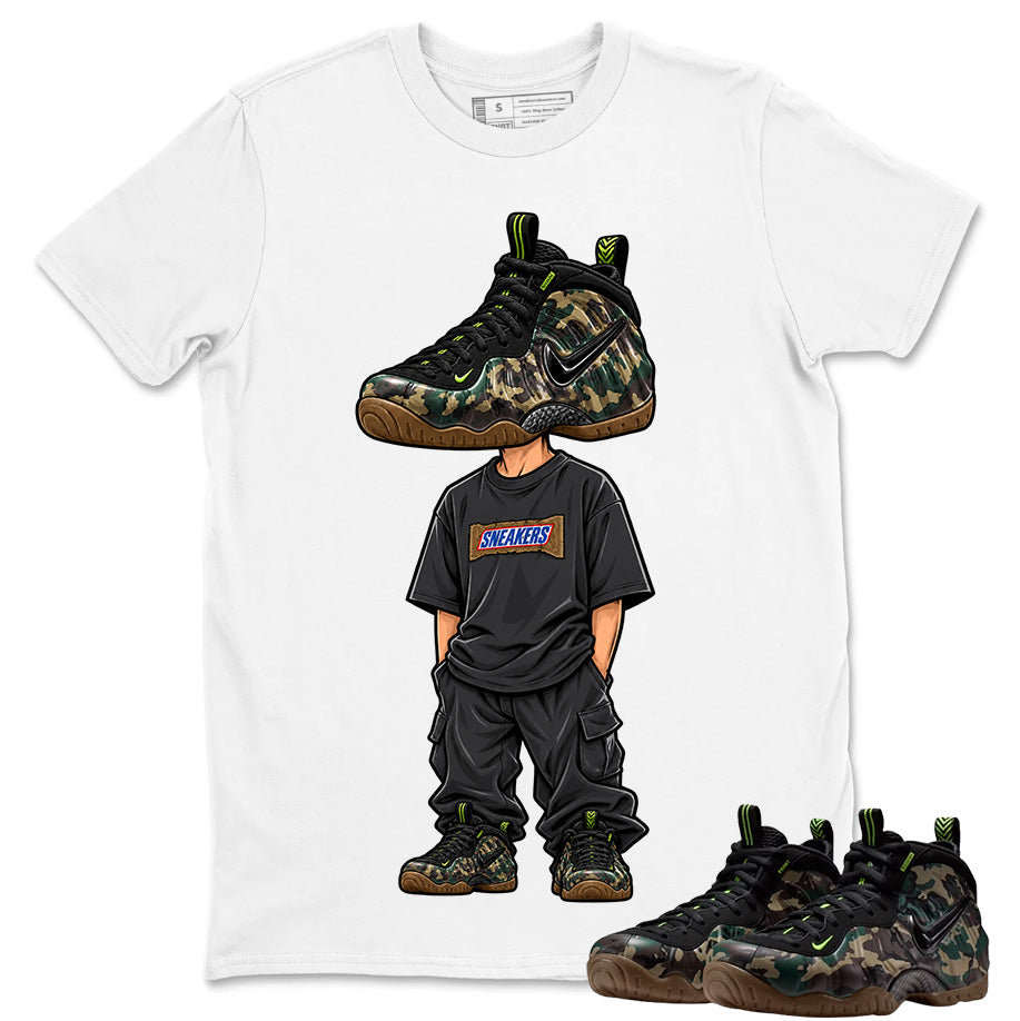 Sneakerhead Shirt To Match Air Foamposite Pro Black Camo Unisex Cotton Graphic Tee