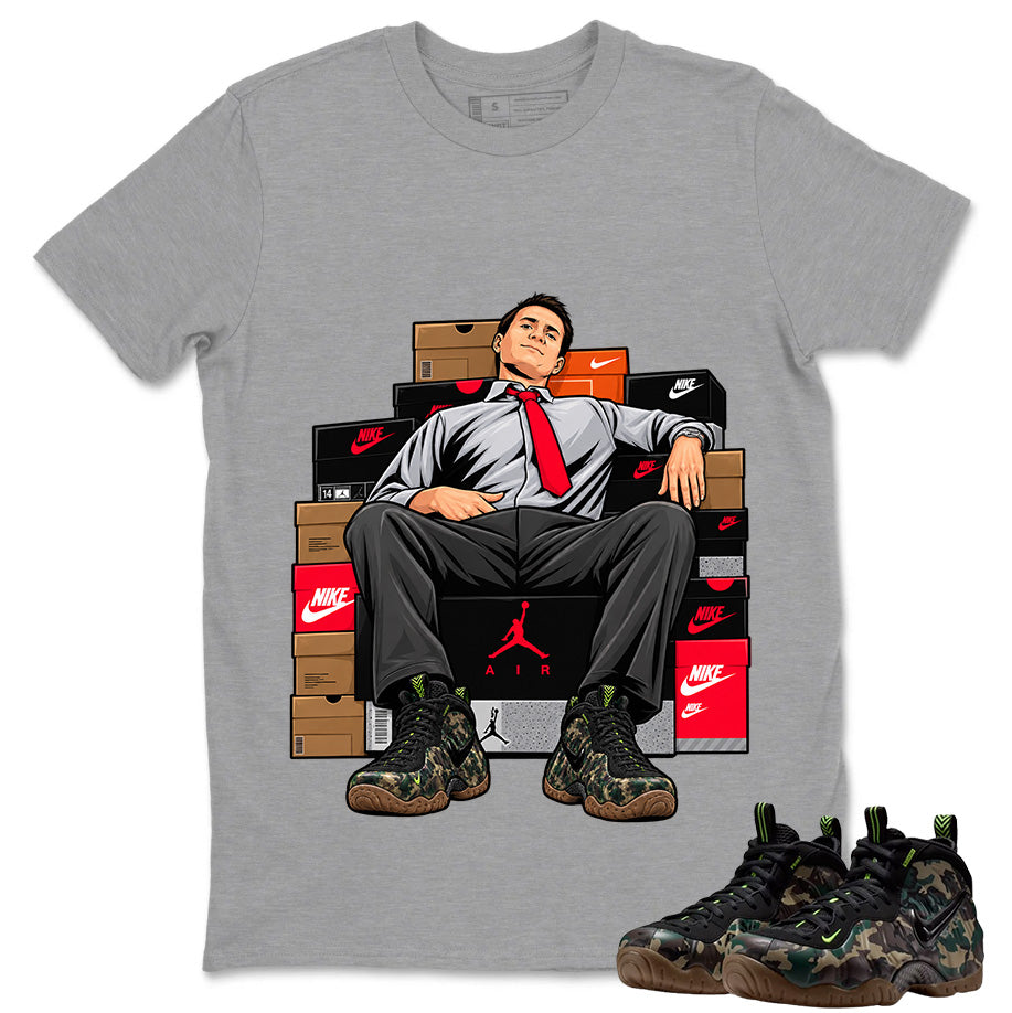 Sole Boss Shirt To Match Air Foamposite Pro Black Camo Unisex Cotton Graphic Tee