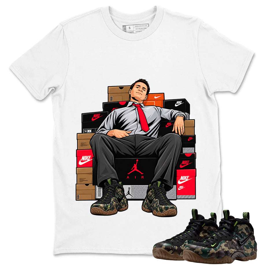 Sole Boss Shirt To Match Air Foamposite Pro Black Camo Unisex Cotton Graphic Tee