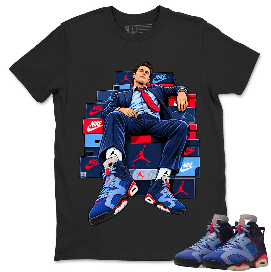 Sole Boss Shirt To Match Air Jordan 6 x Awake NY Midnight Navy Unisex Cotton Graphic Tee