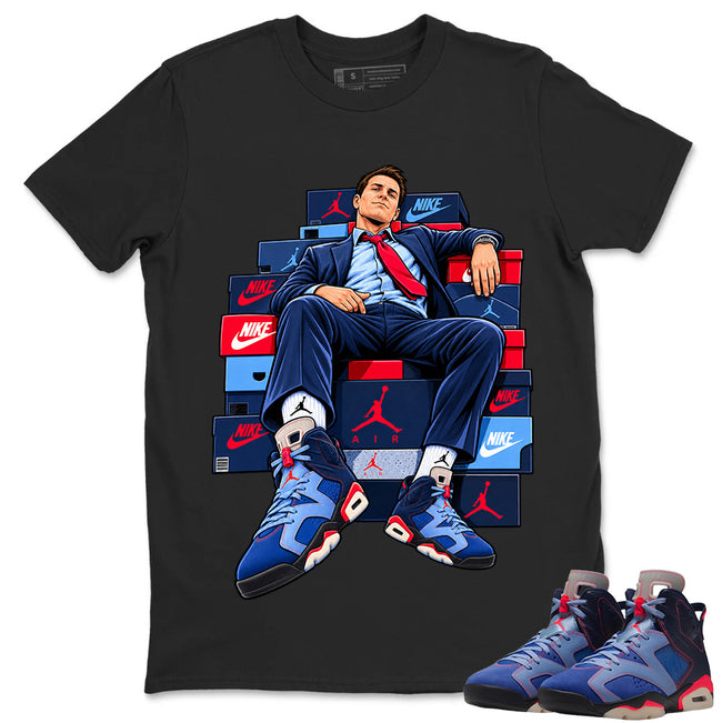 Sole Boss Shirt To Match Air Jordan 6 x Awake NY Midnight Navy Unisex Cotton Graphic Tee Hover Image