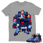 Sole Boss Shirt To Match Air Jordan 6 x Awake NY Midnight Navy Unisex Cotton Graphic Tee