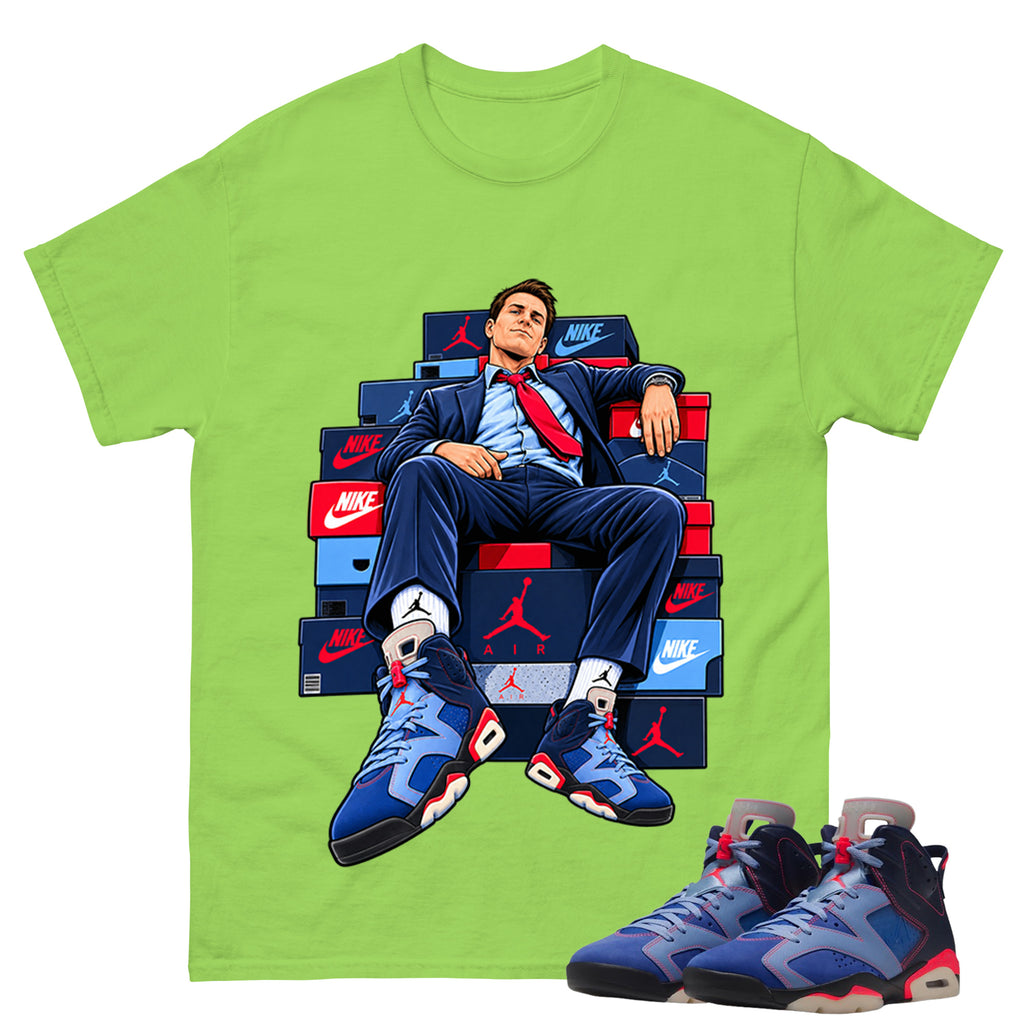 Sole Boss Shirt To Match Air Jordan 6 x Awake NY Midnight Navy Unisex Cotton Graphic Tee