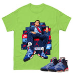Sole Boss Shirt To Match Air Jordan 6 x Awake NY Midnight Navy Unisex Cotton Graphic Tee