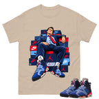 Sole Boss Shirt To Match Air Jordan 6 x Awake NY Midnight Navy Unisex Cotton Graphic Tee