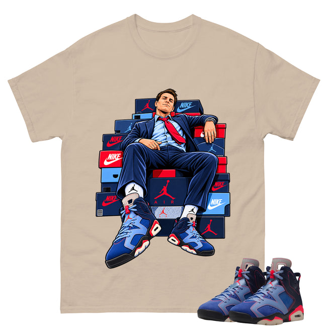 Sole Boss Shirt To Match Air Jordan 6 x Awake NY Midnight Navy Unisex Cotton Graphic Tee Main Image