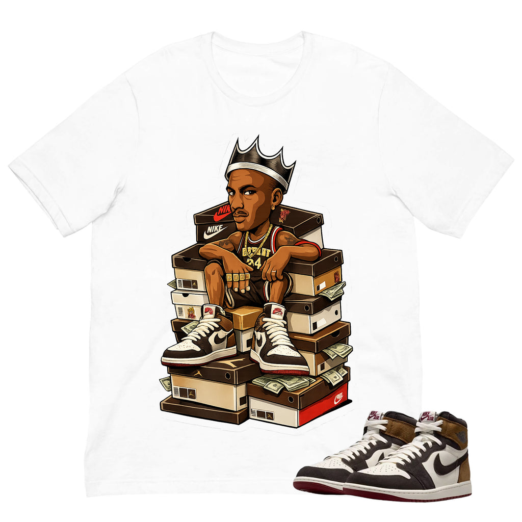 Sole King MJ Shirt To Match Air Jordan 1 Love Letter Unisex Cotton Graphic Tee