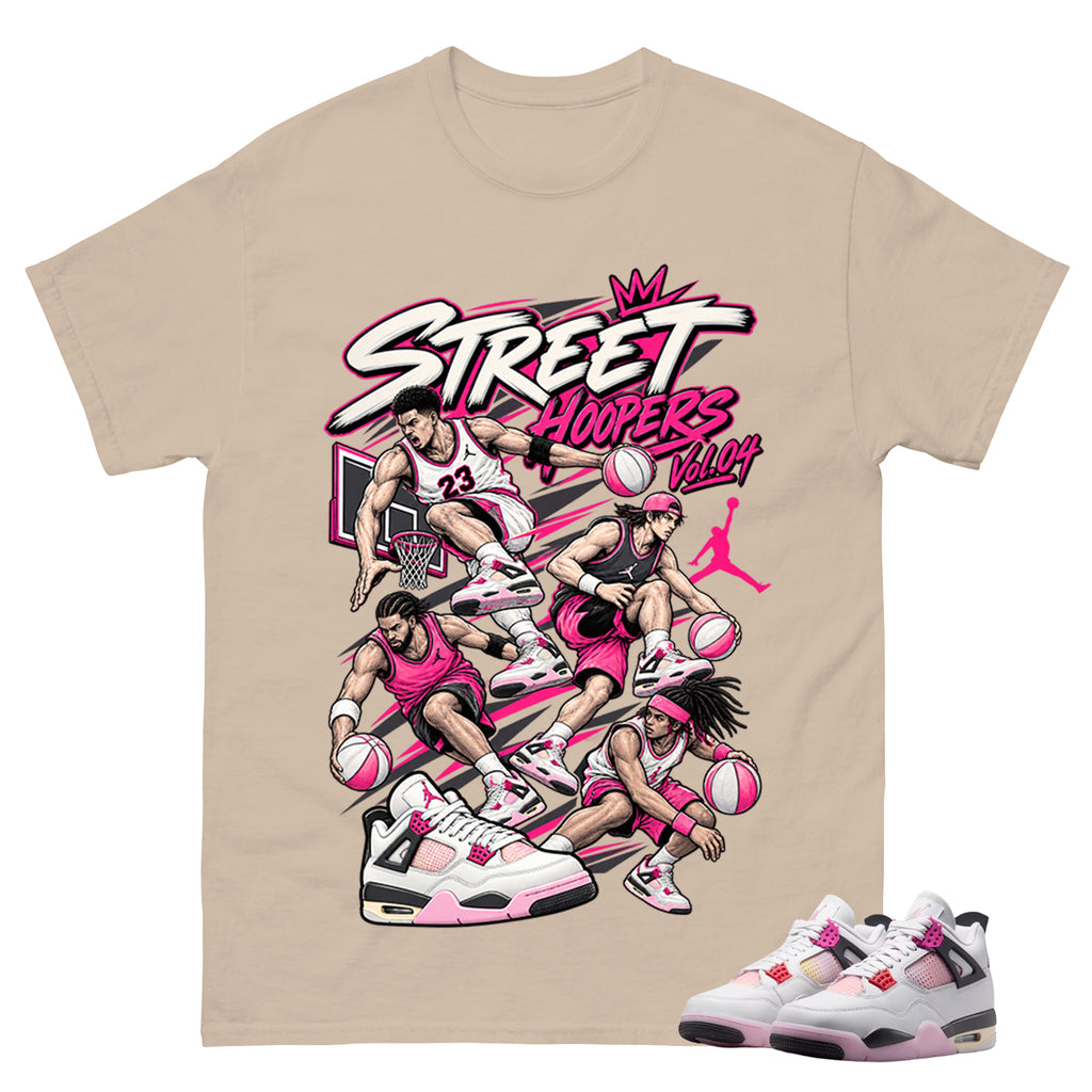 Street Hoopers Shirt To Match Air Jordan 4 Comic Unisex Cotton Graphic Tee