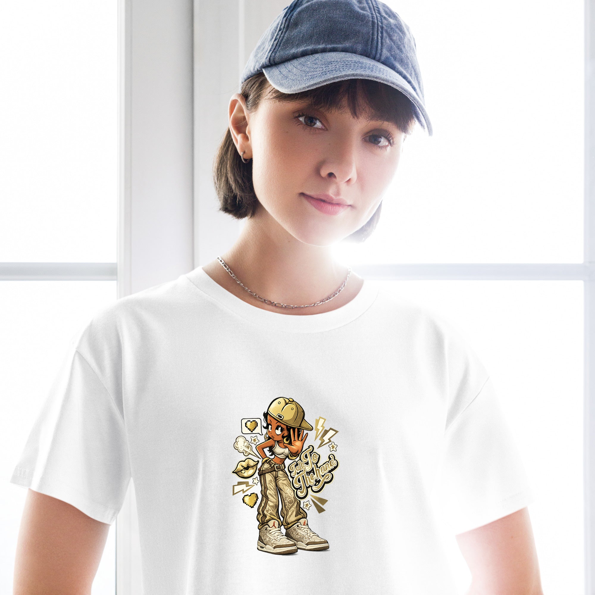Talk To The Hand Crop Top to Match Air Jordan3 Laser Women's Crop ZillyKick