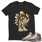 Talk To The Hand Shirt To Match Air Jordan 3 Retro Laser Palomino Unisex Cotton Graphic Tee