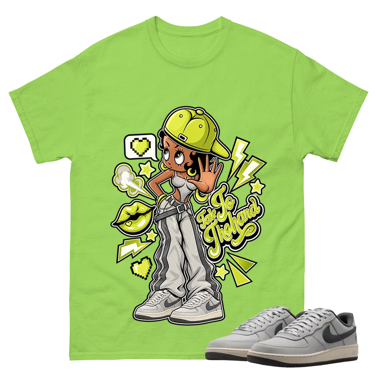 Talk To The Hand Shirt To Match SB Air Force 1 x Yuto Unisex Cotton Graphic Tee