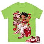 Talk To The Hand Shirt To Match Women's Air Jordan 1 Nails and Grails Unisex Cotton Graphic Tee
