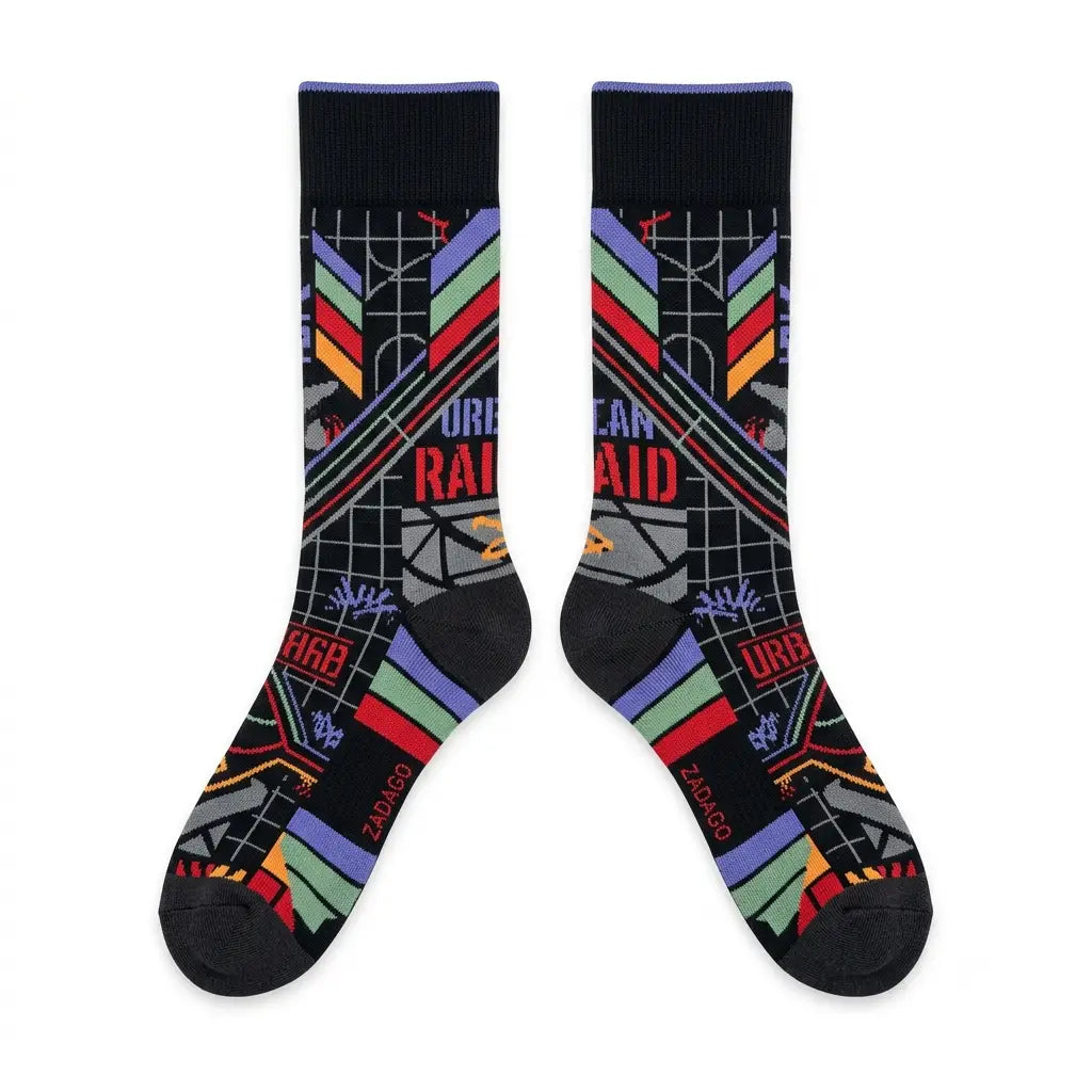Tinker Air Raid Sneaker Match Socks – Air Jordan 8 Retro Inspired Mid-Calf Crew Socks