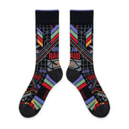 Tinker Air Raid Sneaker Match Socks – Air Jordan 8 Retro Inspired Mid-Calf Crew Socks