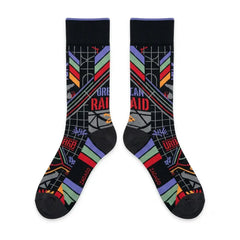 Tinker Air Raid Sneaker Match Socks – Air Jordan 8 Retro Inspired Mid-Calf Crew Socks