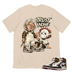 Trust None Shirt To Match Air Jordan 1 Love Letter Unisex Cotton Graphic Tee