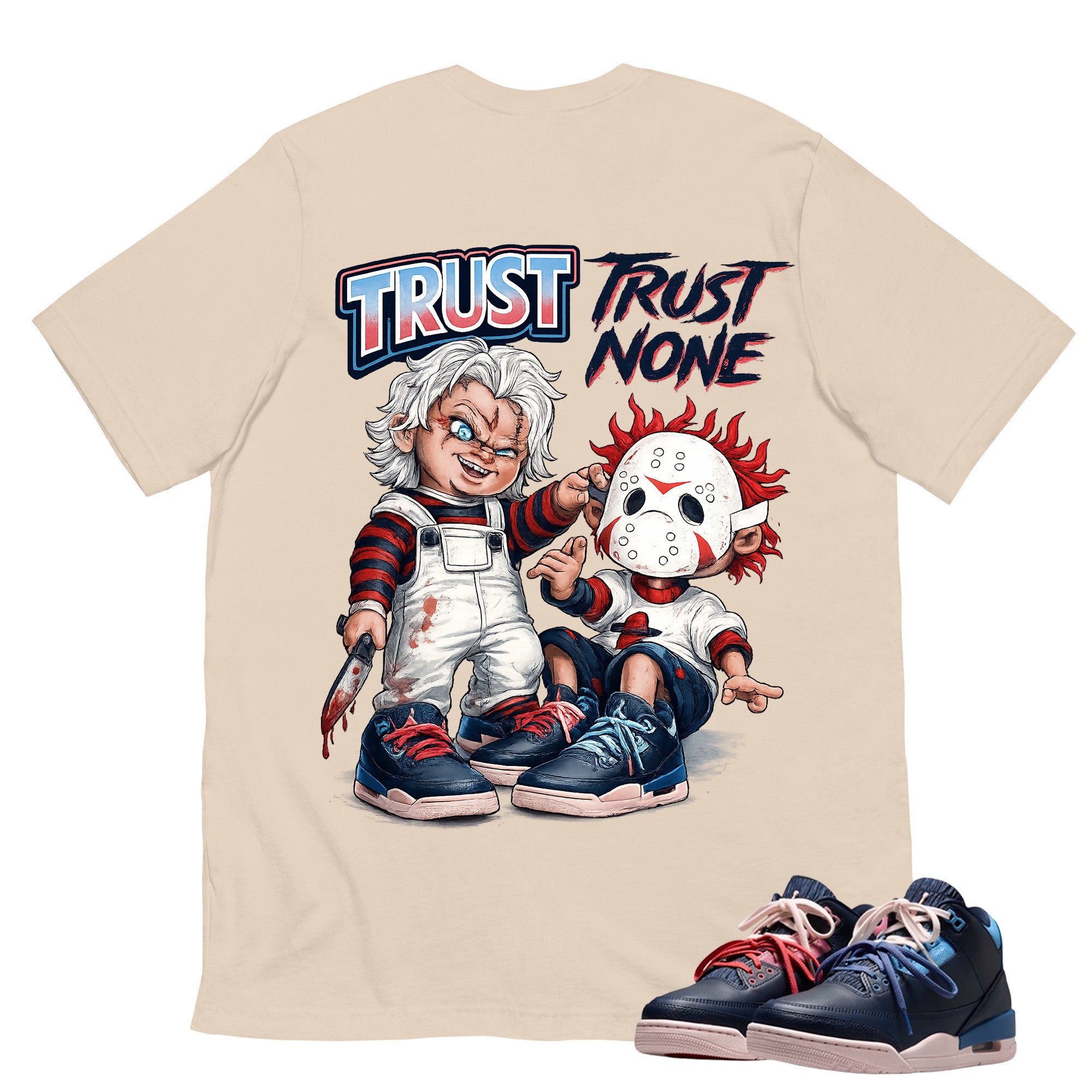 Trust None Shirt To Match Air Jordan 3 Sports Renaissance Unisex Cotton Graphic Tee