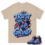 Trust The Grind Shirt To Match Air Jordan 6 x Awake NY Midnight Navy Unisex Cotton Graphic Tee