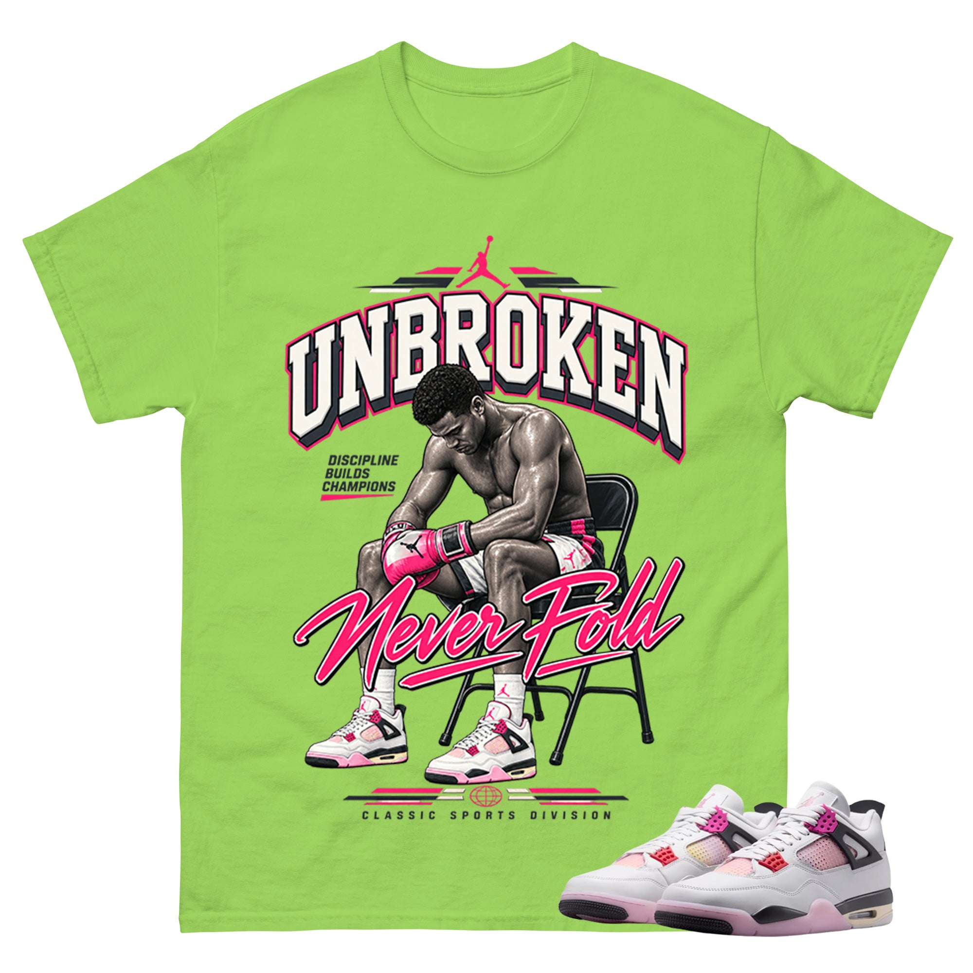Unbroken Shirt To Match Air Jordan 4 Comic Unisex Cotton Graphic Tee