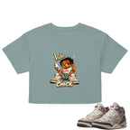 Vibe Check Crop Top to Match Air Jordan3 Laser Women's Crop ZillyKick
