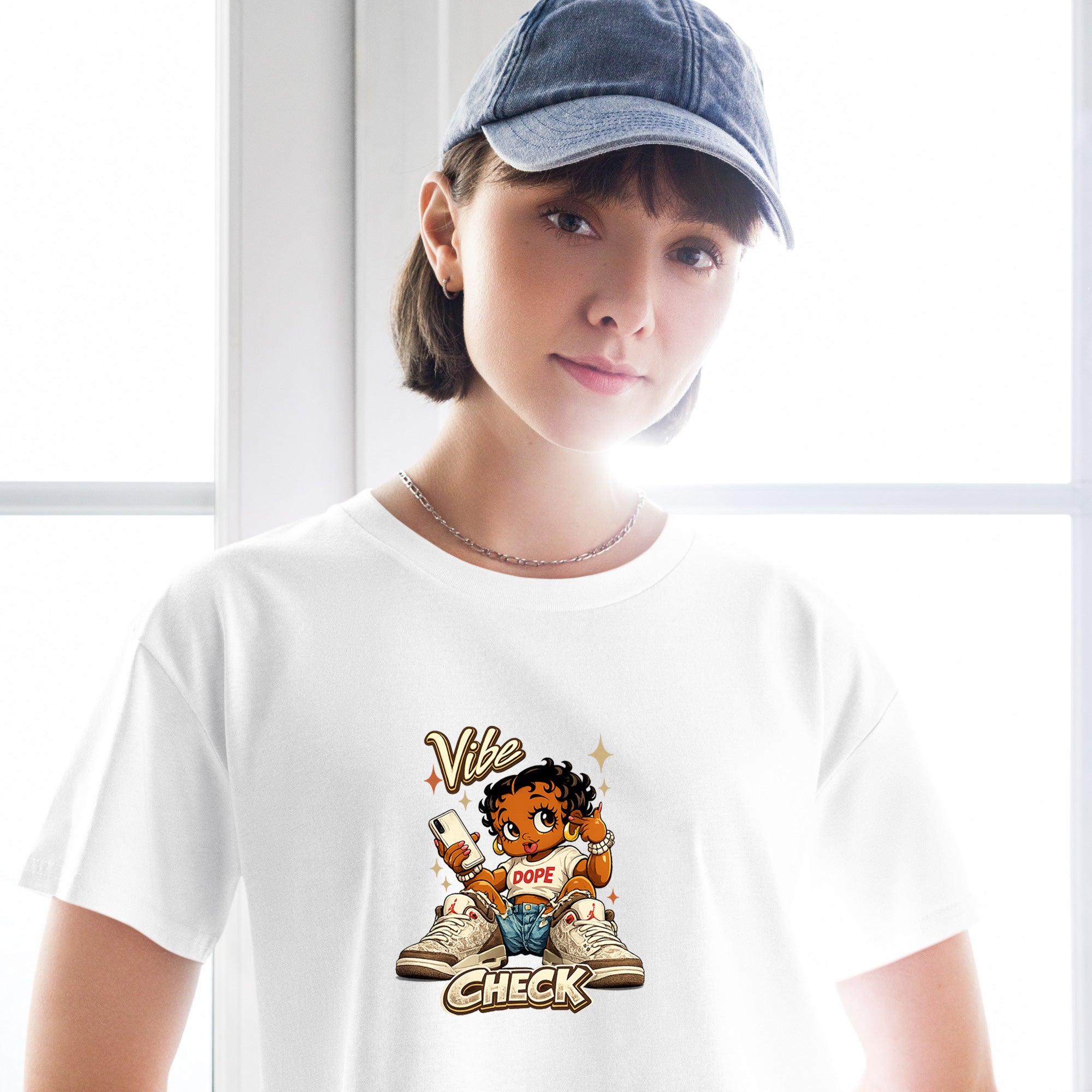 Vibe Check Crop Top to Match Air Jordan3 Laser Women's Crop ZillyKick