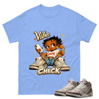 Vibe Check Shirt To Match Air Jordan 3 Retro Laser Palomino Unisex Cotton Graphic Tee