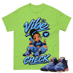 Vibe Check Shirt To Match Air Jordan 6 x Awake NY Midnight Navy Unisex Cotton Graphic Tee