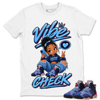 Vibe Check Shirt To Match Air Jordan 6 x Awake NY Midnight Navy Unisex Cotton Graphic Tee