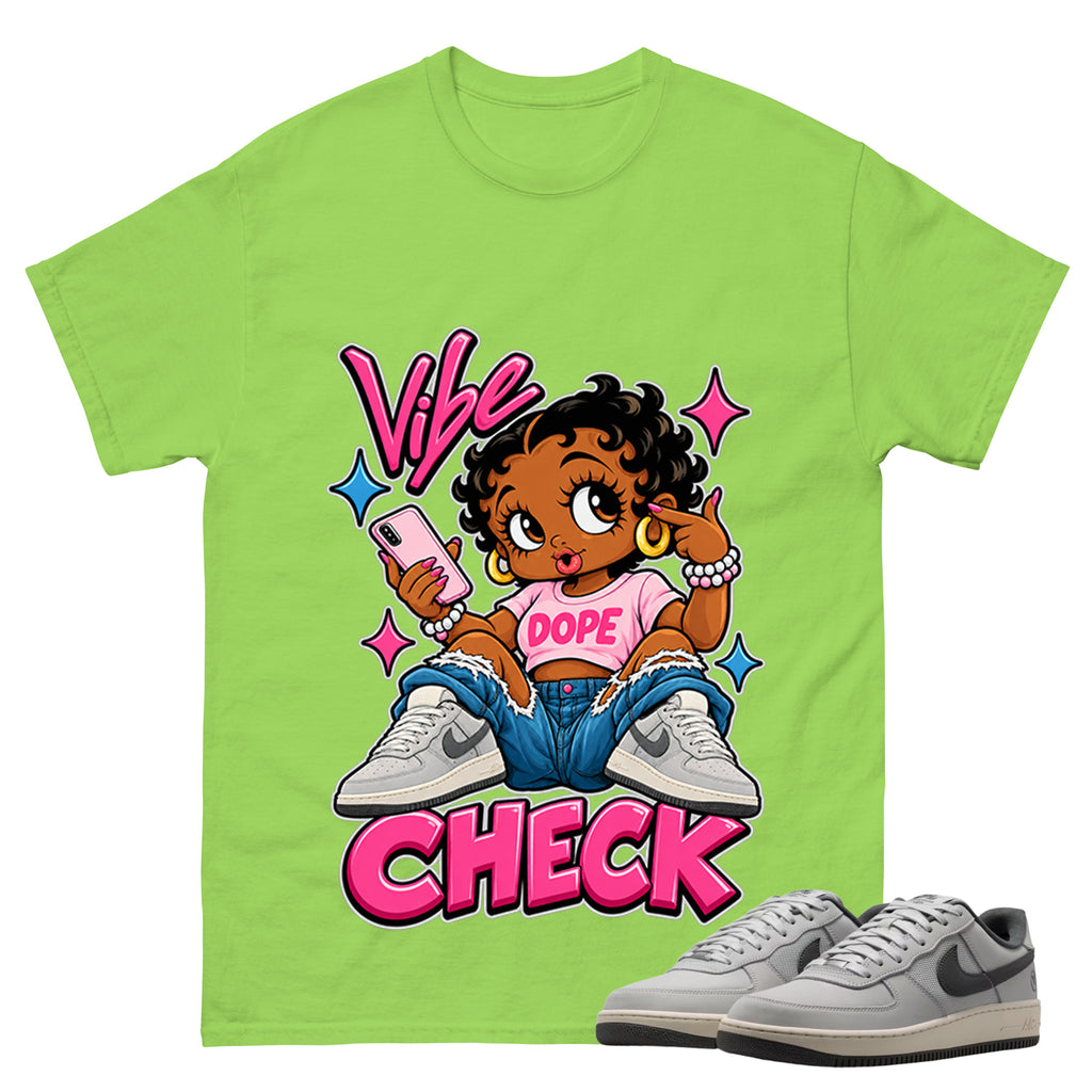 Vibe Check Shirt To Match SB Air Force 1 x Yuto Unisex Cotton Graphic Tee