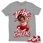 Vibe Check Shirt To Match Women's Air Jordan 1 Nails and Grails Unisex Cotton Graphic Tee
